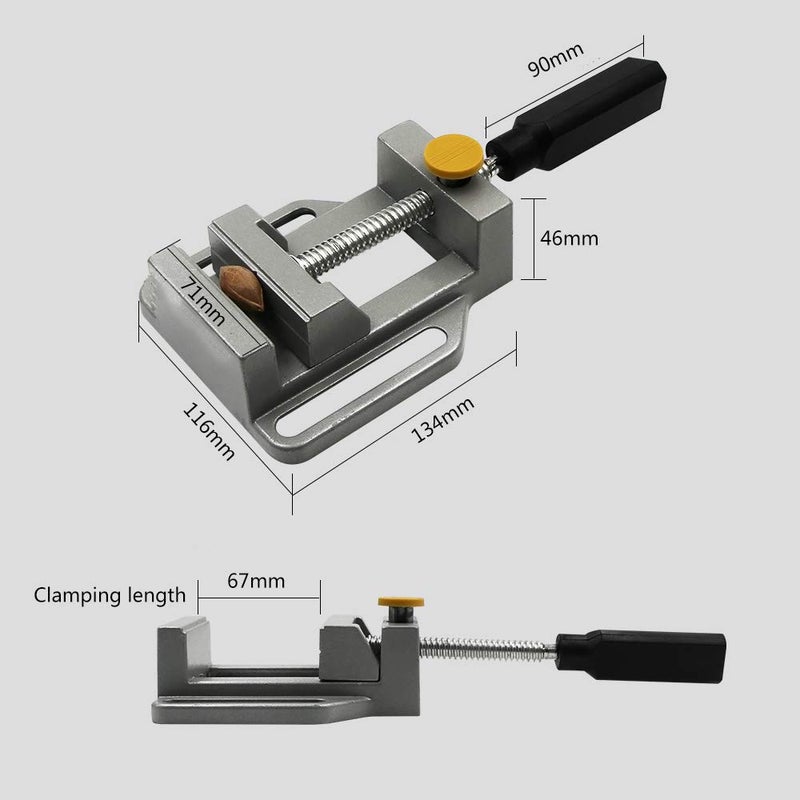 Annurssy Mini Vise Multi-function Electric Bracket Drill Press Clamps Aluminum Alloy Bench Vice - Image 5